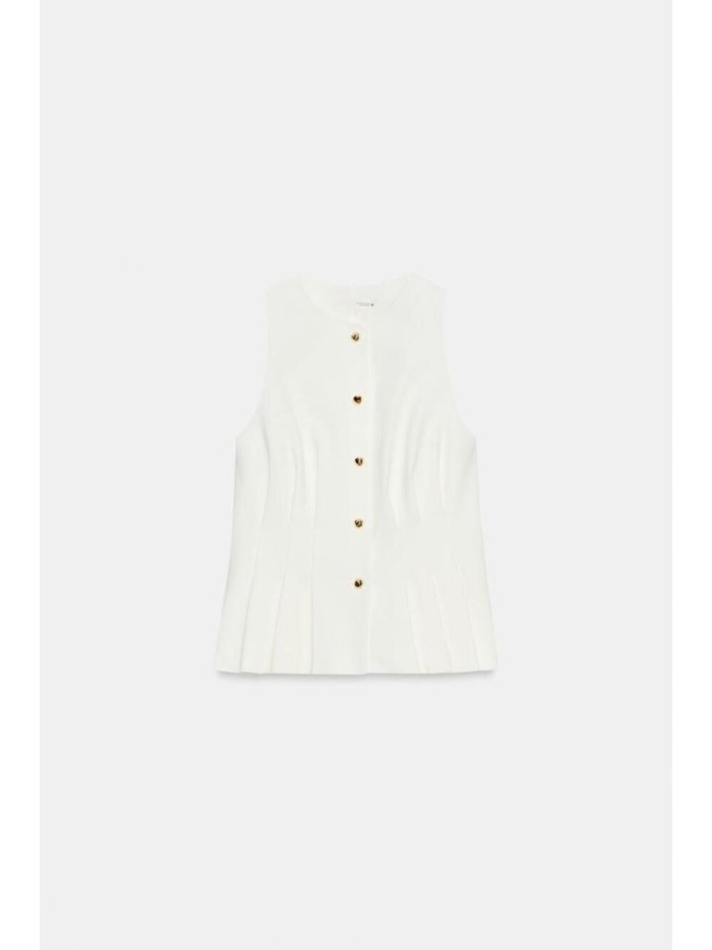 ZARA PEPLUM DARTED VEST